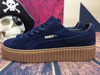 puma rihanna hombre basket nouveau suede creeper blue